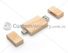 客製化Type-C OTG隨身碟 - 樂活OTG碟1號，打開